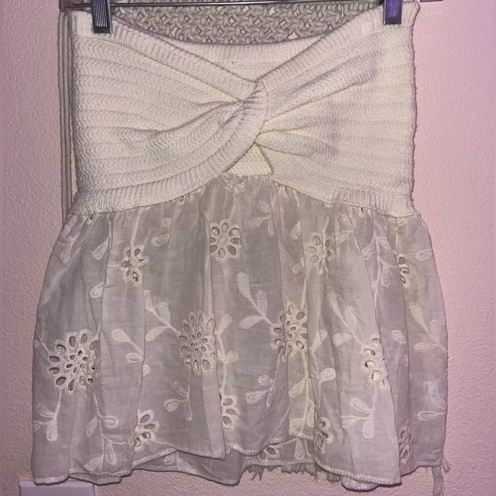 Cream summer top